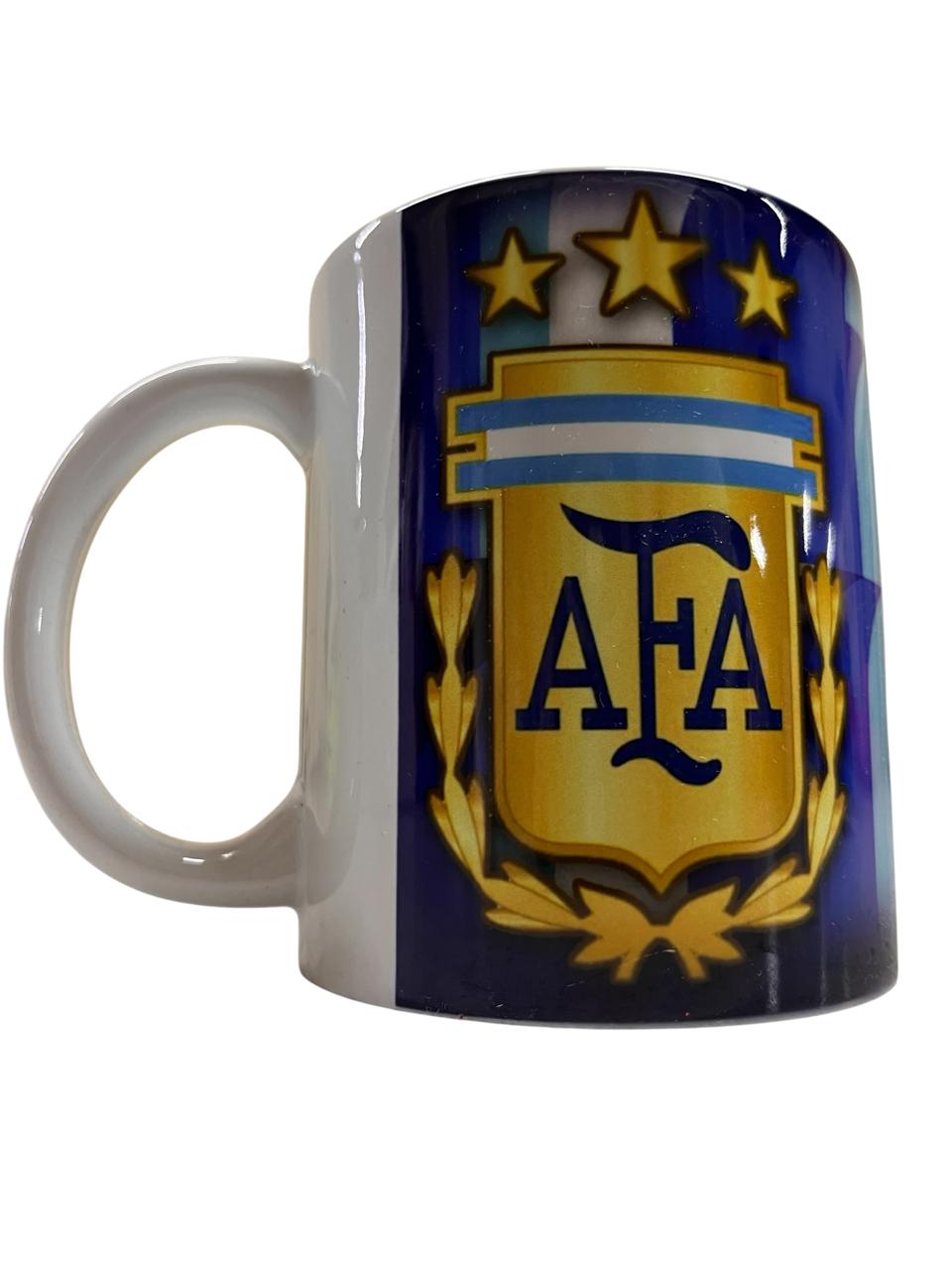 TAZA (16) TAZA ESCUDO AFA TRICAMPEON <P> Personalizala con tu logo - Imagen 1