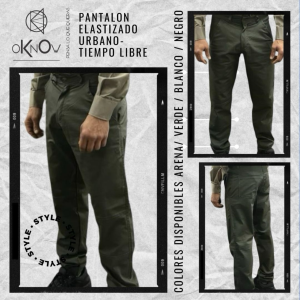 Pantalón mod. Chupín Algodón / elastano - Imagen 3
