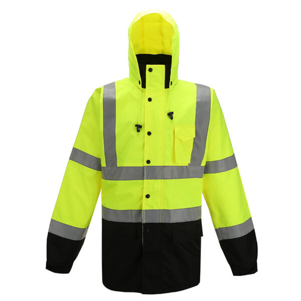 Campera para lluvia SEGUVIAL de Alta Visibilidad Amarillo limón fluo - Imagen 1