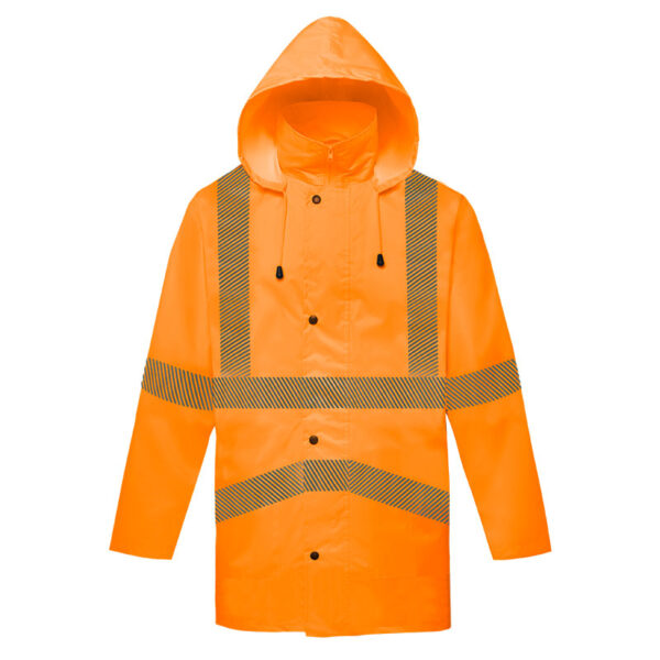 Campera para lluvia SEGUVIAL de Alta Visibilidad Naranja fluo - Imagen 1