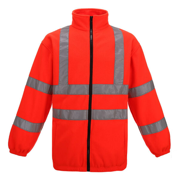 Campera polar SEGUVIAL de Alta Visibilidad Naranja fluo - Imagen 3