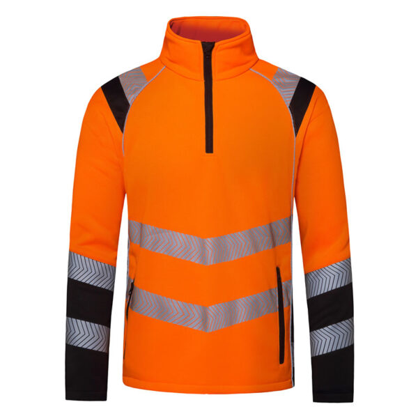 Campera polar SEGUVIAL de Alta Visibilidad Naranja fluo - Imagen 4