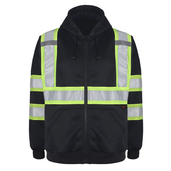 Campera polar SEGUVIAL de Alta Visibilidad Naranja fluo - Imagen 6