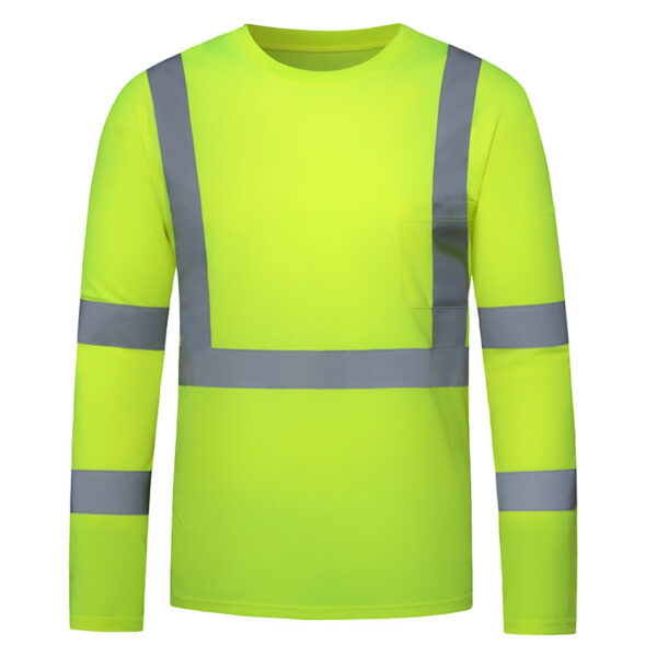 Remera / Chomba SEGUVIAL de Alta Visibilidad Amarillo limón fluo - Imagen 9