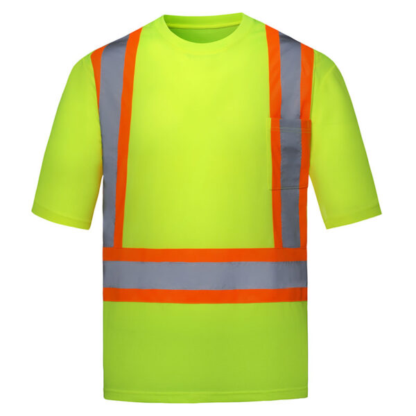 Remera / Chomba SEGUVIAL de Alta Visibilidad Amarillo limón fluo - Imagen 21