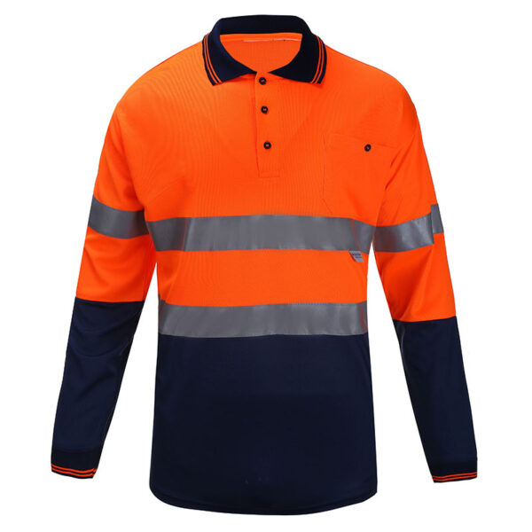 Remera / Chomba SEGUVIAL de Alta Visibilidad Naranja fluo - Imagen 2