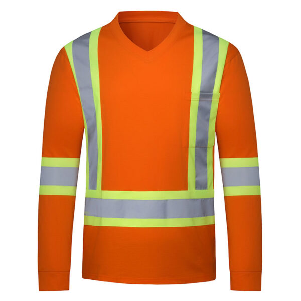 Remera / Chomba SEGUVIAL de Alta Visibilidad Naranja fluo - Imagen 7