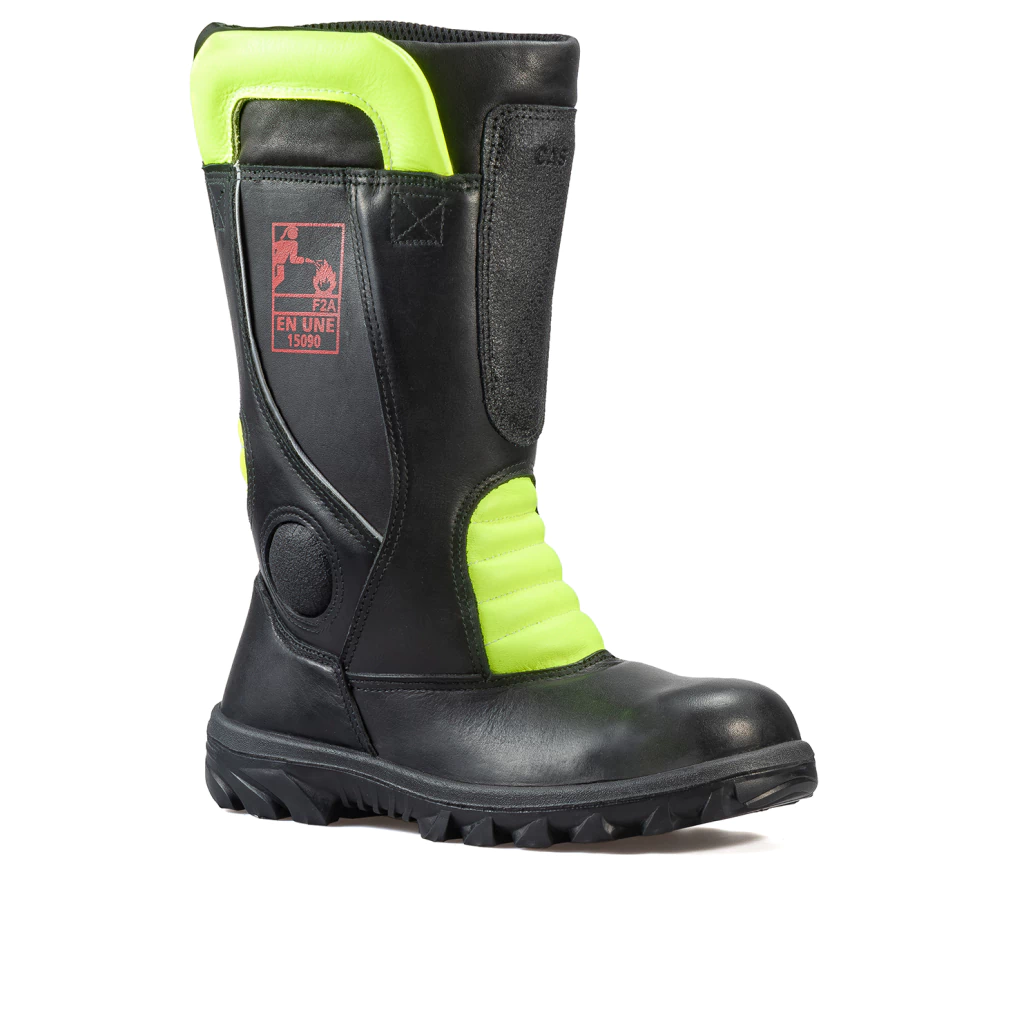 bombero2-73e5a93197c8be8d8d17583070825224-1024-1024 Bota Cas Bombero Negro Amarillo Cuero Flor Ignifugo - Imagen 1