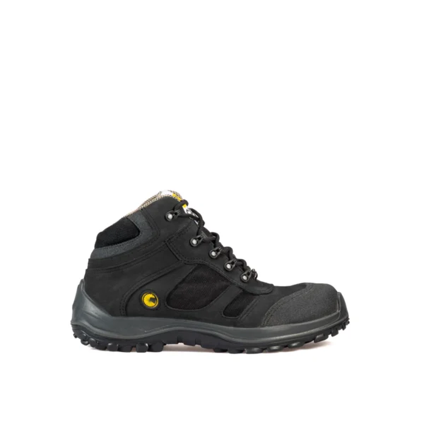 Botin Cas Litio Negro Cuero Flor Nobuk - - Imagen 2