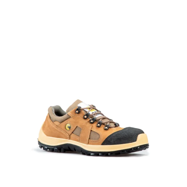 Zapatilla Cas Litio Marron Claro Cuero Flor Nobuk - Imagen 2